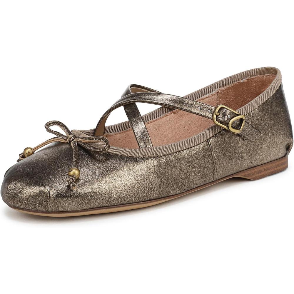 imageCircus NY by Sam Edelman Womens Zuri Ballet FlatGilded Bronze
