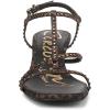 Circus NY by Sam Edelman Women’s Jaida Heeled Sandal(Black/Cognac Glitz)
