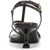 Circus NY by Sam Edelman Women’s Jaida Heeled Sandal(Dark Chocolate/Black Multi)