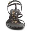 Circus NY by Sam Edelman Women’s Jaida Heeled Sandal(Dark Chocolate/Black Multi)
