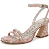 Circus NY by Sam Edelman Women’s Holly Heeled Sandal(Natural/Berry Blush Multi)