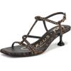 Circus NY by Sam Edelman Women’s Jaida Heeled Sandal(Black/Cognac Glitz)