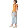 Circus NY Women’s Anisa Ruffled Knit Tank Top(Topaz)
