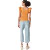Circus NY Women’s Anisa Ruffled Knit Tank Top(Topaz)
