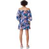 Circus NY Women’s Caelap Off Shoulder Woven Top(Flower Dye – Fairy Wren)