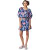 Circus NY Women’s Caelap Off Shoulder Woven Top(Flower Dye – Fairy Wren)