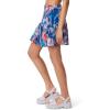 Circus NY Women’s Chelsea Back Zip Flare Mini Skirt(Flower Dye – Fairy Wren)
