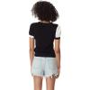Circus NY Women’s Crew Neck Short Sleeve Knit Top(Anthracite)