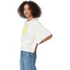 Circus NY Women’s Fia Slit Short Sleeve Tee Shirt(Marshmallow)