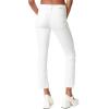 Circus NY Women’s High Rise Ankle Slim Straight(White – Step Hem)