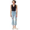 Circus NY Women’s Kaylee V-Neck Rib Knit Tank Top(Anthracite)