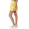 Circus NY Women’s Soft Wide Leg Pull on High Rise Short(Geo Cut Out – Mango Mint)