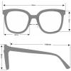 Circus NY by Sam Edelman Womens Cc354 Oversized Pearl Square Sunglasses(Black)