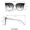 Circus NY by Sam Edelman Womens Cc354 Oversized Pearl Square Sunglasses(Nude)