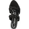 Circus NY by Sam Edelman Women’s Marissa Flat Sandal(Black Satin)
