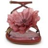 Circus NY by Sam Edelman Women’s Olana Flower Flat Sandal(Spiced Merlot Multi)