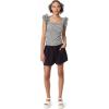 Circus NY Women’s Anisa Ruffled Knit Tank Top(Black & White Gingham)