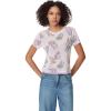 Circus NY Women’s Izzie Double Layer Tee Shirt(Cheetah Party – Phalaenopsis)