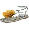 Circus NY by Sam Edelman Women’s Olana Flower Flat Sandal(Cool Mint Multi)