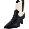 Circus NY by Sam Edelman Women’s Yolanda Western Boot(Black/Vanilla Bean)