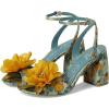 Circus NY by Sam Edelman Women’s Aria Flower Heeled Sandal(Cool Mint Multi)