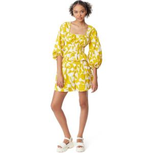 Circus NY Women’s Cal Belled Sleeve Elastic Waist Top(Geo Cutout – Mango Mint)