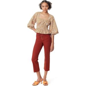 Circus NY Women’s Cal Belled Sleeve Elastic Waist Top(Watercolor Stripe – Delicate B)