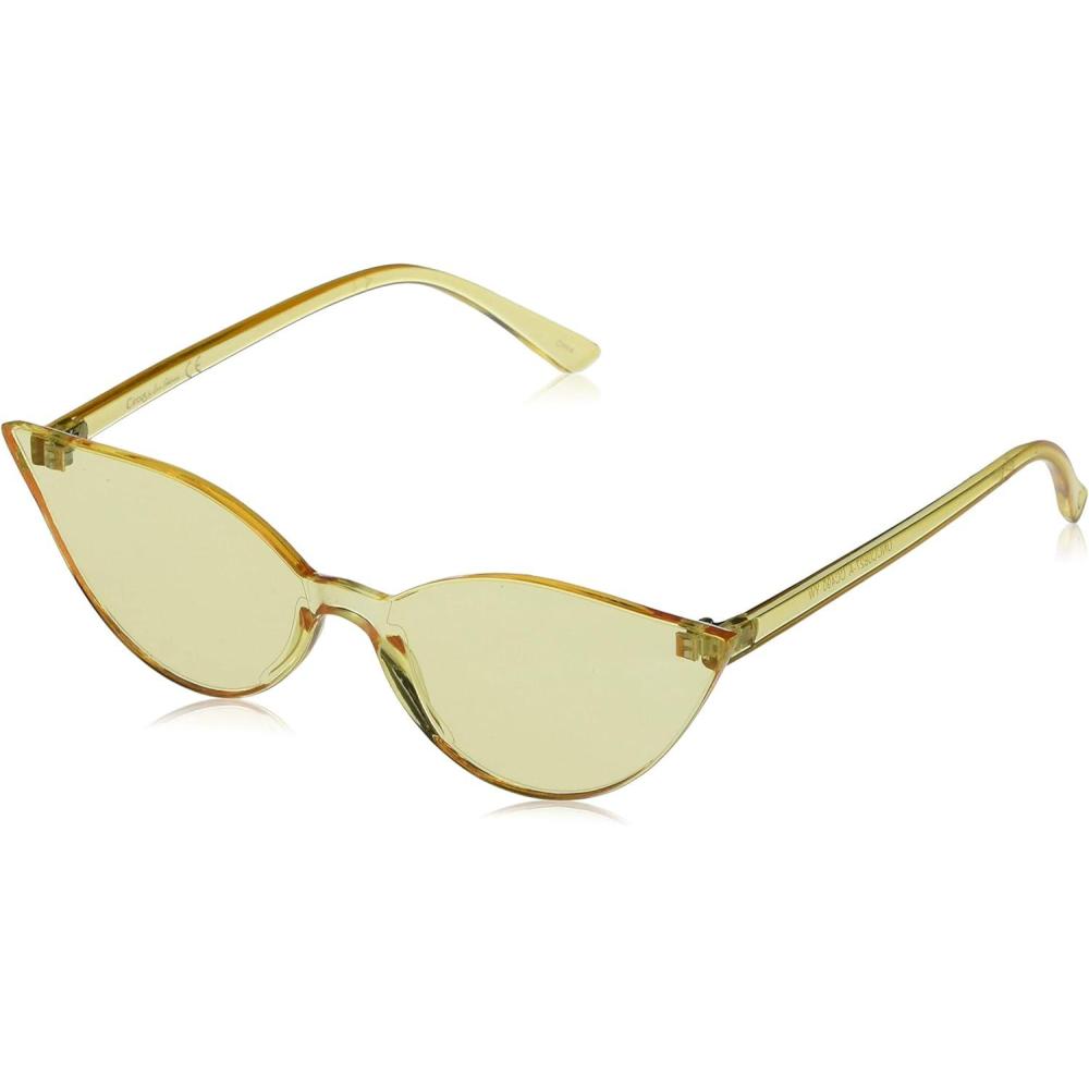 imageCircus NY by Sam Edelman Womens Cc490 Shield Cat Eye Sunglasses with Uv400 ProtectionTrendy Gifts for Her 143mmYellow
