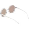 Circus NY by Sam Edelman Women’s CC348 Pineapple Frame Round Sunglasses(Clear)