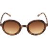 Circus NY by Sam Edelman Women’s CC348 Pineapple Frame Round Sunglasses(Oatmeal)