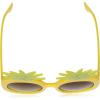 Circus NY by Sam Edelman Women’s CC348 Pineapple Frame Round Sunglasses(Yellow)