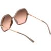 Circus NY by Sam Edelman Women’s CC358 Metal Heart Sunglasses(Nude)