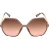 Circus NY by Sam Edelman Women’s CC358 Metal Heart Sunglasses(Nude)