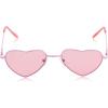 Circus NY by Sam Edelman Women’s CC358 Metal Heart Sunglasses(Pink)