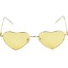 Circus NY by Sam Edelman Women’s CC358 Metal Heart Sunglasses(Yellow)
