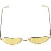 Circus NY by Sam Edelman Women’s CC358 Metal Heart Sunglasses(Yellow)