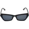 Circus NY by Sam Edelman Women’s CC532 Rectangular Cat Eye Sunglasses(Black)