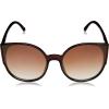 Circus NY by Sam Edelman Women’s CC532 Rectangular Cat Eye Sunglasses(Brown)