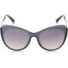 Circus by Sam Edelman CC568 Oversized UV Protective Women’s Cat Eye Sunglasses. Trend-Right Gifts for Women, 65 mm(Black & Gunmetal)