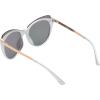 Circus by Sam Edelman CC568 Oversized UV Protective Women’s Cat Eye Sunglasses. Trend-Right Gifts for Women, 65 mm(White & Rose Gold)