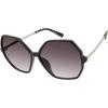 Circus NY by Sam Edelman Women’s CC358 Metal Heart Sunglasses(Black)