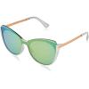 Circus by Sam Edelman CC568 Oversized UV Protective Women’s Cat Eye Sunglasses. Trend-Right Gifts for Women, 65 mm(White & Rose Gold)