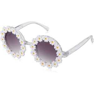 Circus NY by Sam Edelman Women’s CC346 Daisy Flower Round Sunglasses with UV400 Protection – Trendy Gifts for Her, 49mm