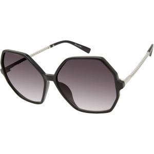 Circus NY by Sam Edelman Women’s CC358 Metal Heart Sunglasses(Black)