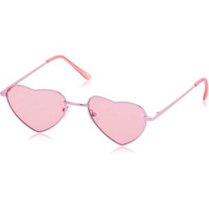 Circus NY by Sam Edelman Women’s CC358 Metal Heart Sunglasses(Pink)