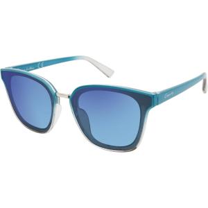 Circus NY by Sam Edelman Women’s CC610 Retro Round Cat Eye Sunglasses(Blue & Grey)