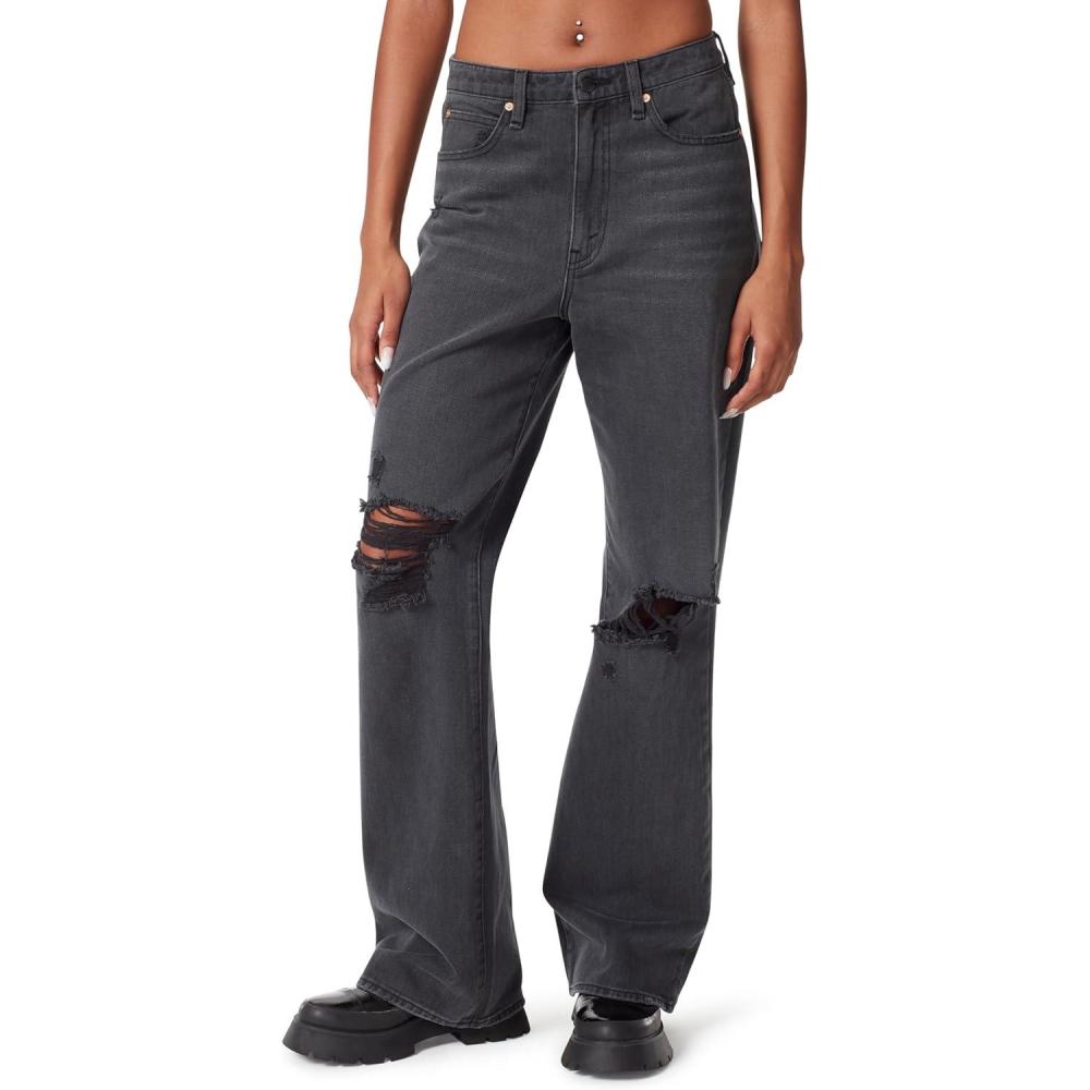 imageCircus NY Womens High Waist Slouchy Wide Leg JeanOn the Prowl Destruction