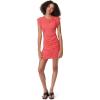 Circus NY Women’s Kendal Mini Cinched Tee Slit Dress(Paradise Pink)