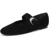 Circus NY by Sam Edelman Women’s Bella Mary Jane Flat(Black Suede)
