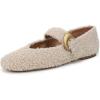 Circus NY by Sam Edelman Women’s Bella Plush Mary Jane Flat(Natural Shearling)
